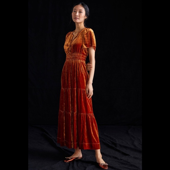 Anthropologie Dresses & Skirts - Somerset Velvet Maxi Dress